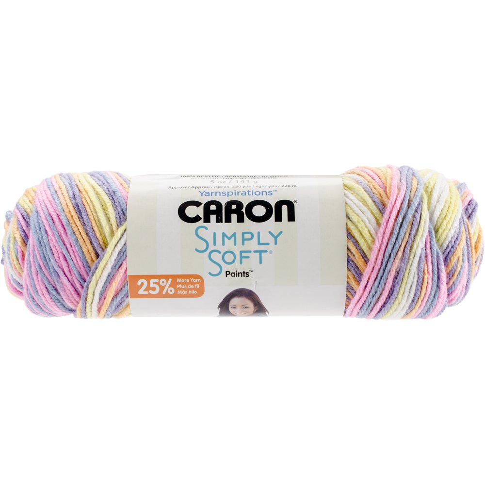Caron Acrylic Simply Soft Paints Yarn (141 g/5 oz), Baby Brights