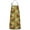 Green Highland Cow-1, variant on Beige Highland Cow Fence Daisy Pattern Apron-Garden Aprons for Women with Pockets-Cotton Linen Waterproof Kitchen Cooking Gardening Aprons Adjustable for Kitchen,Cooking,BBQ and Salon 33x27 Inch