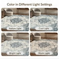 thumbnail image 7 of ODIKA 8'x10' Washable Area Rug Large Vintage Beige Distressed Border Scroll Dining Table Are for Living Room, Under Sectional, Family , Durable, Non-Slip, 7 of 7