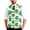 Green, variant on St. Patrick's Day Vest for Men Casual Shamrock Printed Sleeveless Knitted Button Cardigan Loose Fit Knitwear