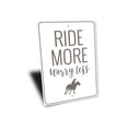 thumbnail image 3 of Ride More Worry Less Novelty Sign, Metal Wall Decor - 10x14 inches, 3 of 4