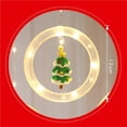 thumbnail image 4 of fastboy LED Christmas String Lights Santa Claus Elk Snowman Round Hoop Lamp Bell Waterproof USB Flash Bulb Garden Lawn, 4 of 6