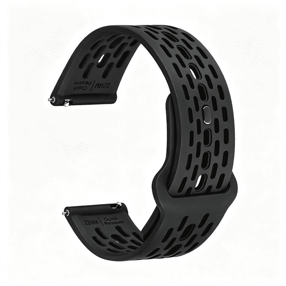 DESIGNICE Breathable Hollow Silicone Watch Bands, Comfortable Straps for Men and Women, Quick Release, 18Mm 19Mm 20Mm Watch Band 21Mm 22Mm