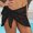 Black, variant on Tinglu Beach Skirt Women Short Wrap Bikini Cover Up Summer Dress Swimwear Sarong