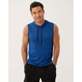 thumbnail image 6 of Real Essentials 3 Pack: Mens Dry-Fit Active Hooded Tank Top - Workout Sleeveless Hoodie Drawstring (Available in Big & Tall), 6 of 7