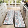 thumbnail image 4 of Kitchen Rugs Sets Of 2,Multicolor Triangular Geometric Boho Pattern Anti Fatigue Kitchen Mat Rugs Non Slip Washable,Decorative Kitchen Floor Mats for Kitchen,Sink,Laundry,17"x47"+17"x47", 4 of 5