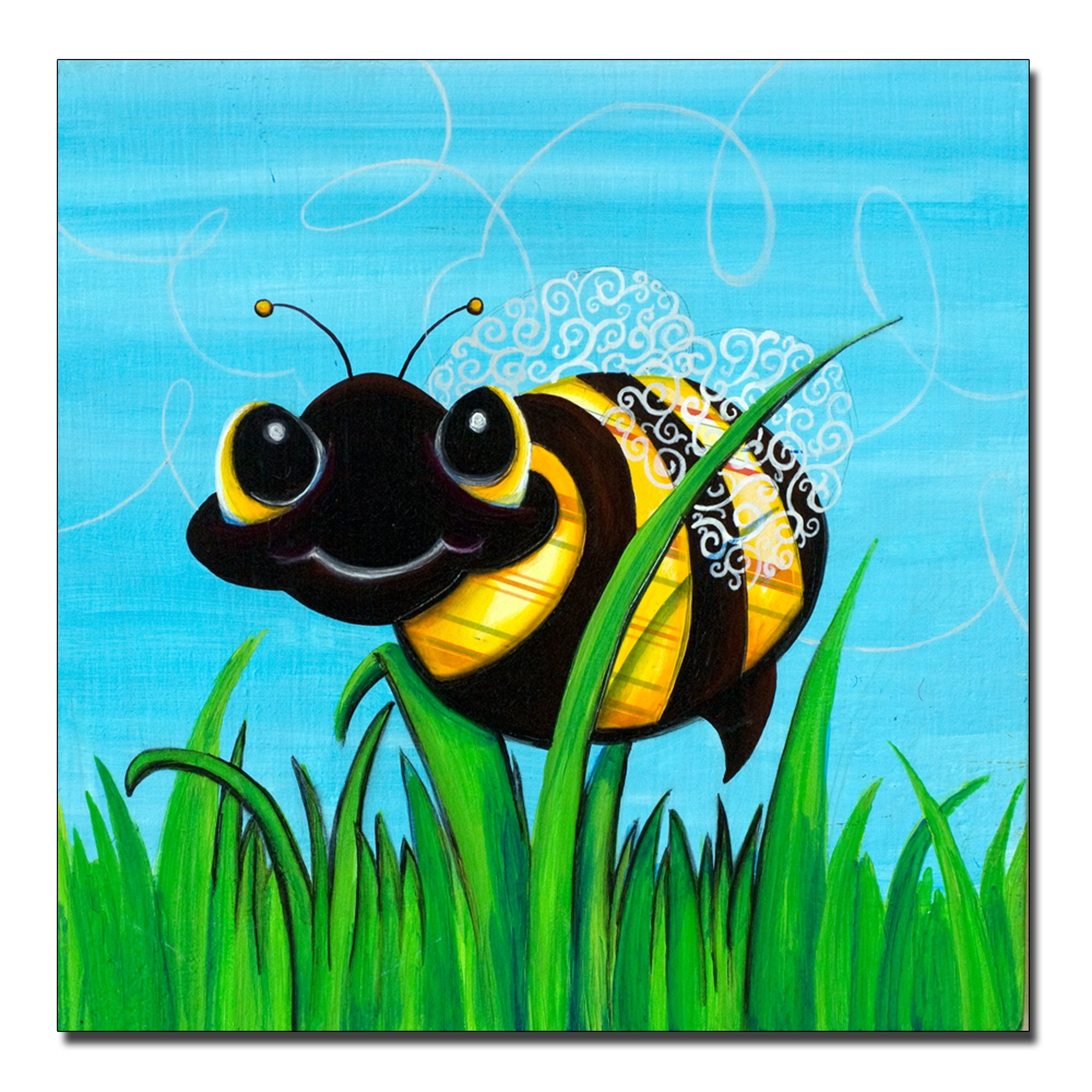 Trademark Fine Art "Bee at Play" Canvas Art by Sylvia Masek