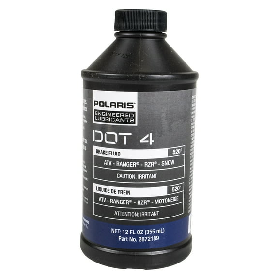 Polaris 2872189 Genuine OEM 12oz DOT 4 Brake Fluid For Ranger RZR ATV Snow