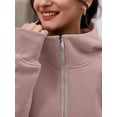 thumbnail image 4 of Womens Zip Up Hoodies Fleece Jackets Sweatshirts Fall Outfits Sweaters With Pockets Winter Y2k Clothes, 4 of 13