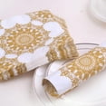 thumbnail image 3 of Gold Print Napkins, 80 PCS Disposable Serviettes Napkins Paper Gold Foil for Party, Wedding, Anniversaries and Celebrations, 33x33cm, 3 of 5