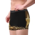 thumbnail image 2 of Naloa Gold Glittering Stars Mens Underwear - Boxers for Men, Mens Boxer Briefs, Classic Briefs for Men-XX-Large, 2 of 5
