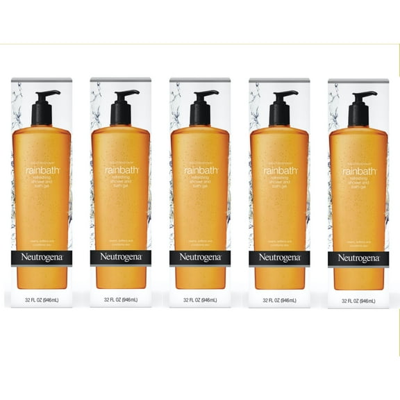 Neutrogena Rainbath Shower Gel 32 Ounce (Pack of 5)