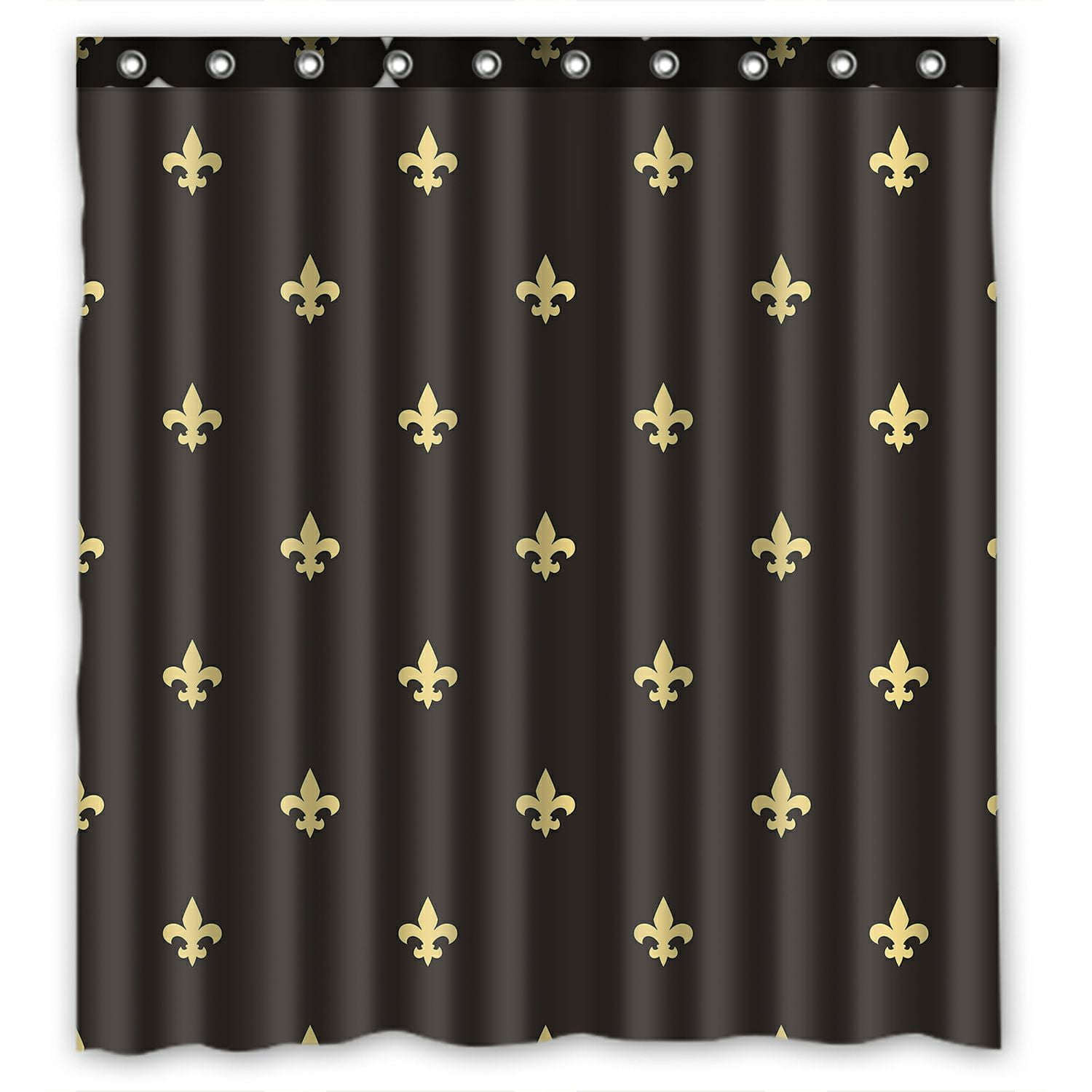 ABPHQTO Black And Gold Fleur De Lis Vintage Classic Waterproof
