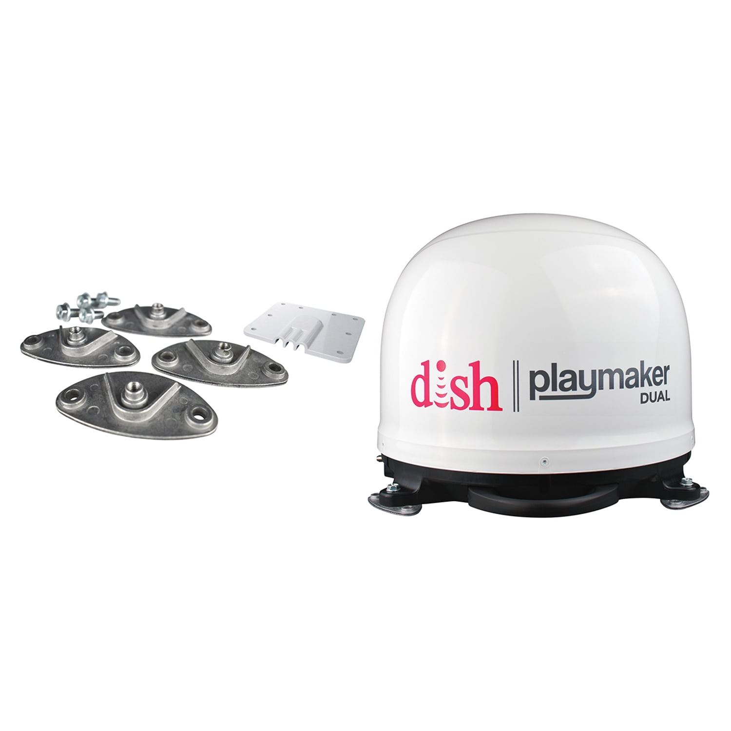 Dish Automatic Satellite Antenna; Playmaker-Portable,Powered By Receiver w/Coax 