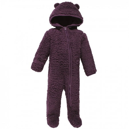 

Hudson Baby Infant Girl Fleece Sleep and Play Purple 3-6 Months