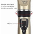 thumbnail image 3 of Dog Cat Clipper with Thick Long Hair Professional Quiet Cordless Electric Rechargeable Clipper with Scissors and Comb, 3 of 5