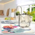 thumbnail image 5 of Kitchen Drying Mat Kitchen Drying Pad 18x24In Drying Dish Mat Dish Drying Mats Kitchen Countertop Multi-Function Drain Drying Mat Beautiful White Cat, 5 of 8
