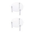 thumbnail image 2 of mmirethe Clear Acrylic Toy Display Show Stand Shelf 7.5cm 2Set, 2 of 6