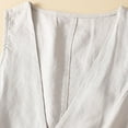 thumbnail image 3 of Defitshape Women's V Neck Vest Soft Top Fall Loose Work Button Fashion Sleeveless Thin Casual Summer Tank Waistcoat Lightweight Cardigan Jacket Beige Medium, 3 of 4