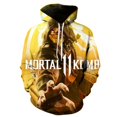 thumbnail image 2 of Sudadera con capucha con estampado 3D del juego Mortal Kombat para adolescentes, sudaderas informales de gran tamaño para hombre, sudaderas para hombres, 2 of 4