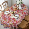 thumbnail image 4 of Modern Oval Tablecloth for Oval Table Waterproof Table Cloths for Dining Room Indoor Outdoor Home Decorative Table Cloth-60x84in, 4 of 5