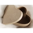 thumbnail image 2 of 6 Paper Mache 3-1/2 inch Heart Boxes, 2 of 2