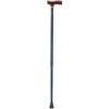 DMI Lightweight Aluminum Adjustable Walking Cane with Derby-Top Handle for Men and Women, Blue Ice