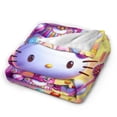 thumbnail image 3 of Hello Kitty Blanket, Super Soft Throw Blanket, Cozy Flannel Blankets For Boys Girls, Warm Blankets For Couch Sofa Bed, 50"X40", 3 of 9