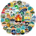 100 outdoor scenery stickers outdoor scenery travel camping car ...