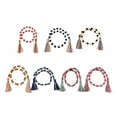 thumbnail image 3 of Wood Bead Garland Set with Tassels, Prayer Beads Farmhouse Beads Wall Hanging Decoration, 3 of 8