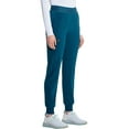 thumbnail image 3 of Cherokee Infinity Women's Scrub Pull-on Scrub Jogger Pants, Mid Rise Bottoms with 4 Pocket with Interior Drawstring Plus Size IN122A, 2XL, Caribbean Blue, 3 of 5