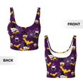 thumbnail image 5 of Fotbe Halloween Gnomes1 Pattern Womens' Sports Bra Longline Wirefree Padded with Medium Support Sports Moisture-Wicking Workou Vest,Tank Top-Medium, 5 of 7