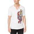 thumbnail image 1 of INC - Camiseta adornada con calavera de serpiente y espada para hombre, color blanco, grande, 1 of 1