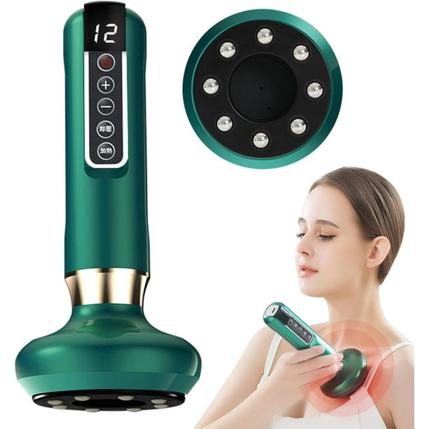 Masajeador de celulitis, máquina de modelado corporal ajustable de 12 velocidades, kit de terapia de ventosas eléctricas inteligentes, recargable