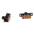 thumbnail image 2 of 10pcs High Knob 6 Pin 3 Position Dpdt Panel Slide Switch 0.5a 50v Dc, 2 of 4