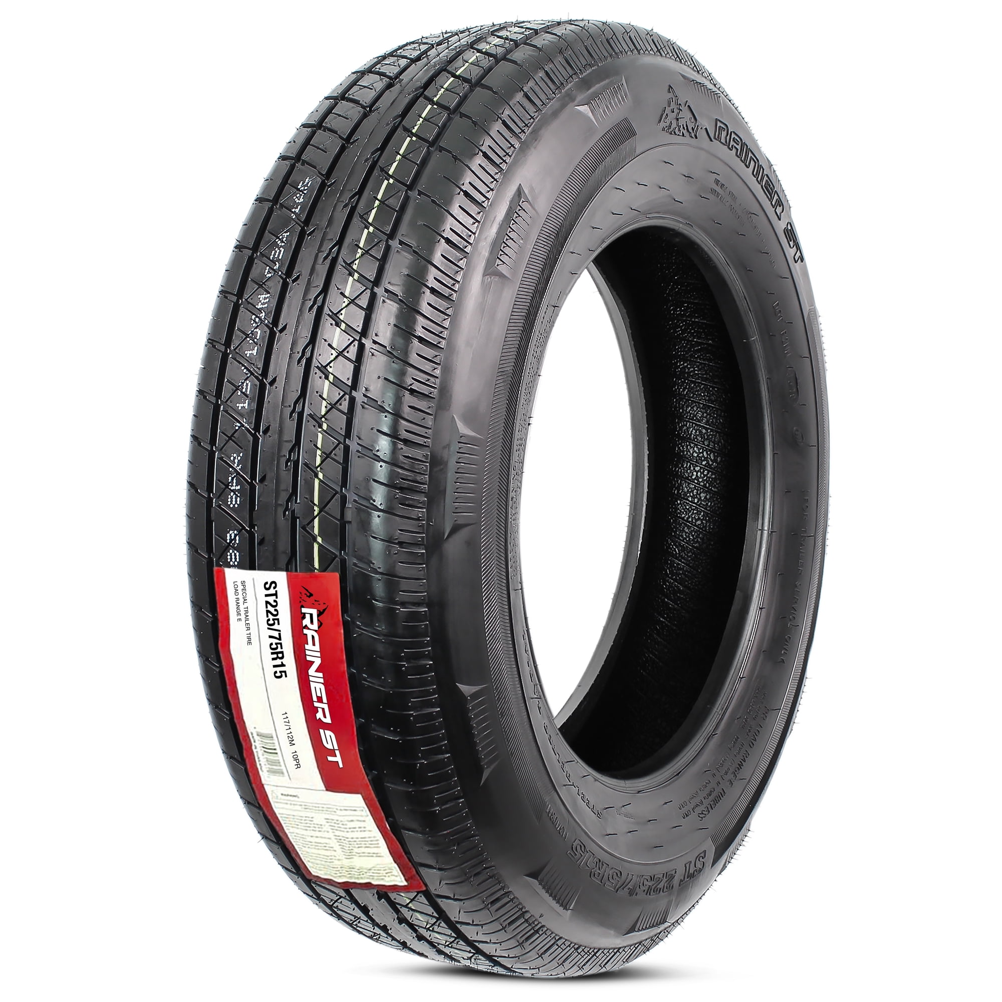 eCustomrim Radial Trailer Tire ST225/75R15 15 Inch Load Range E 6 Year Warranty