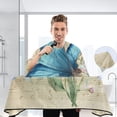 thumbnail image 6 of Waterproof Hair-Resistant Barber Cape, Adjustable Haircut Cape for Men & Women, Home Salon Hairdressing Cape for Hair Coloring Perming Blue Butterfly and Music Notes, 6 of 8