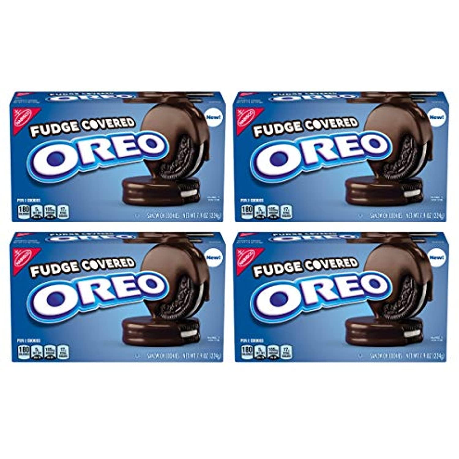 Oreo Fudge Covered Chocolate Sandwich Cookies, 4 Boxes