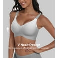 thumbnail image 3 of Daystry Womens Wireless Bras No Underwire Push Up Bra Comfort Seamless Supportive Full Coverage Everyday Bras Gradient Color with Bra Extender, 3 of 12