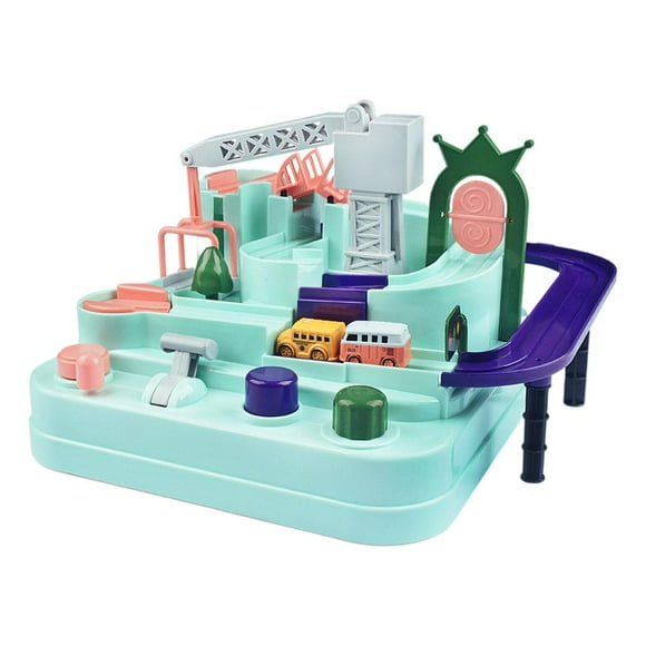 Milaget Baby Education Toys Cars Adventure Game Track Toys Train Toy Macaron Table Game