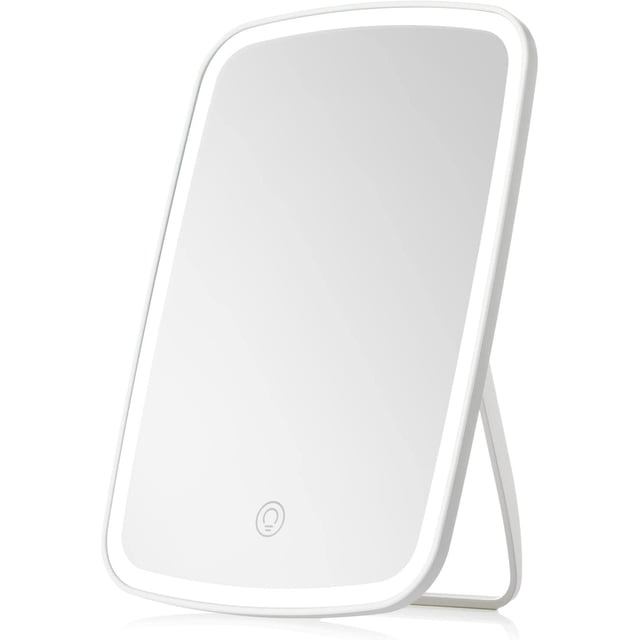 NEZZOE Touch Screen Vanity Mirror with LED Brightness Adjustable Portable USB Rechargeable