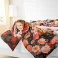 thumbnail image 4 of Castle Fairy Cartoon Floral Cats Queen Comforter Set,Vintage Flowers Bedding Comforter Set, 4 of 8