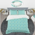thumbnail image 2 of Designart 'Retro Ornamental Design I' Mid-Century Modern Duvet Cover Set, 2 of 4