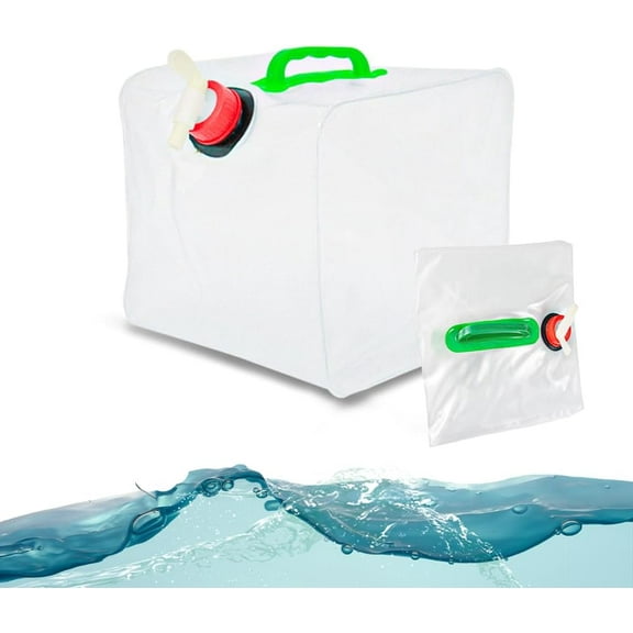 LYTIVAGEN Collapsible Water Container 2.6 Gallon with Spigot, Camping Water Storage Carrier Jug for Outdoors Hiking, Foldable Portable Water Canteen