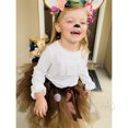 thumbnail image 5 of Falda tutú de ciervo marrón esponjoso para niñas, disfraz de reno navideño para bebés, falda de tul de alce para Halloween, carnaval, fiestas, juegos de rol, 5 of 5