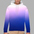 thumbnail image 2 of Lmnyox Men's Print Sweatshirts Fall Winter Soft Casual Drawstring Hoodies Comfy Long Sleeve Pullover with Pocket, 2 of 5