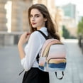 thumbnail image 6 of FORMRS Mini Backpack Purse for Women Quilted Travel Daypack Casual Shoulder Bag, Abstract Painting, 6 of 7