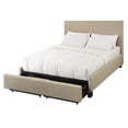 thumbnail image 3 of Modus Geneva Upholstered King Platform Storage Bed in Toast, 3 of 8