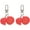 Cherry Tomato Keychian, variant on Pizza Keychain Simulation Food Keychain Pizza Keyring Fun Antilost Key Chain Pendant Bag Charm Keychain Bag Pendant