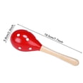 thumbnail image 2 of Maracas, Wooden Rumba Shaker Rattle Hand Percussion Musical Instrument for Adults Kids, Set of 2, 2 of 7